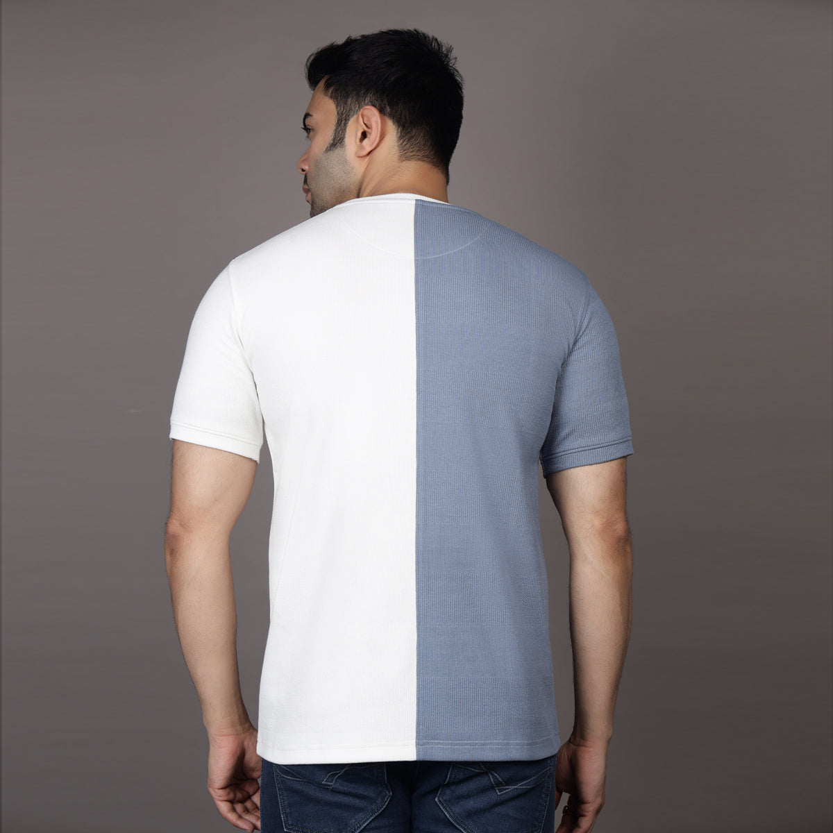 BLUE BEIGE T-SHIRT