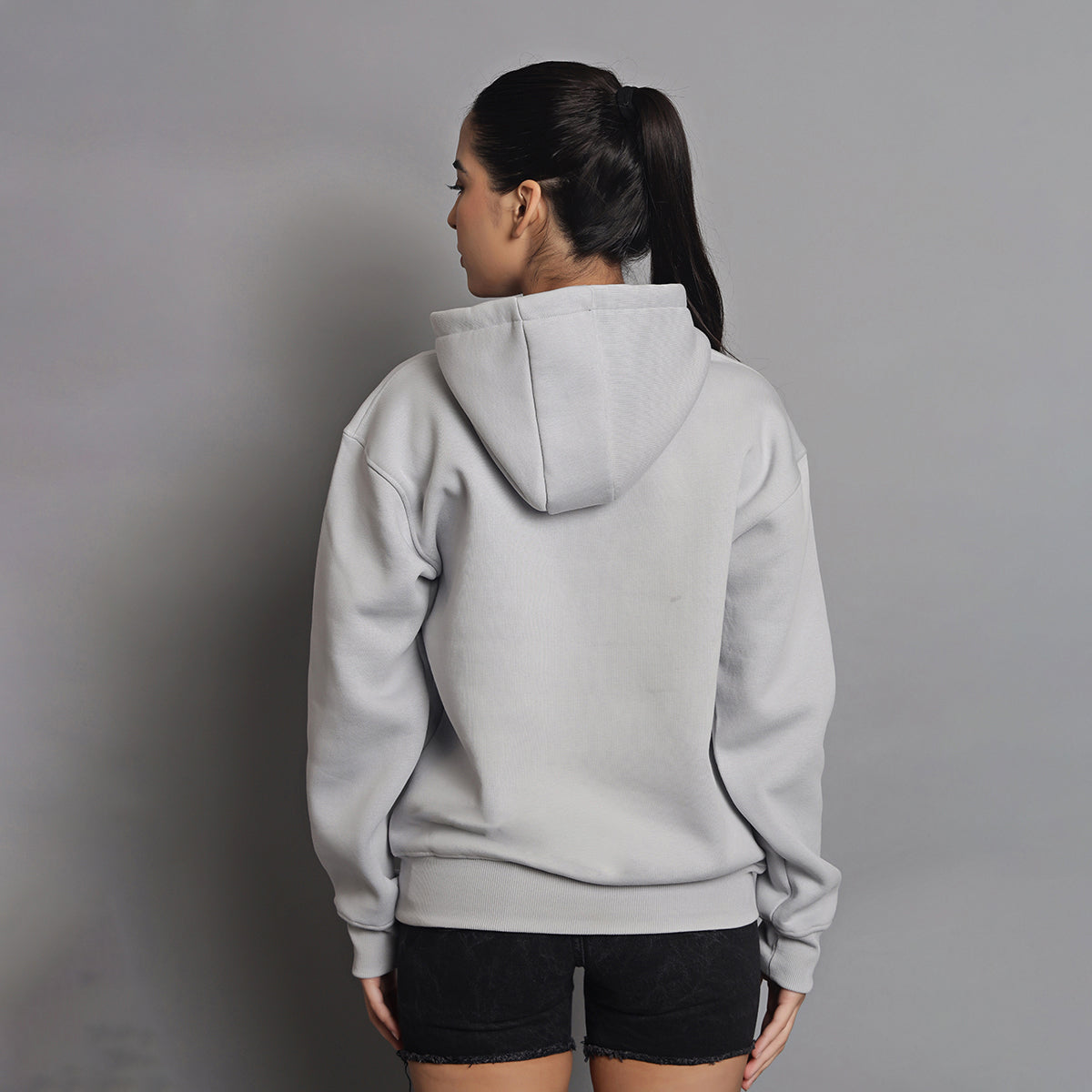 SILVER GREY CLASSIC OVERSIZED HOODIE