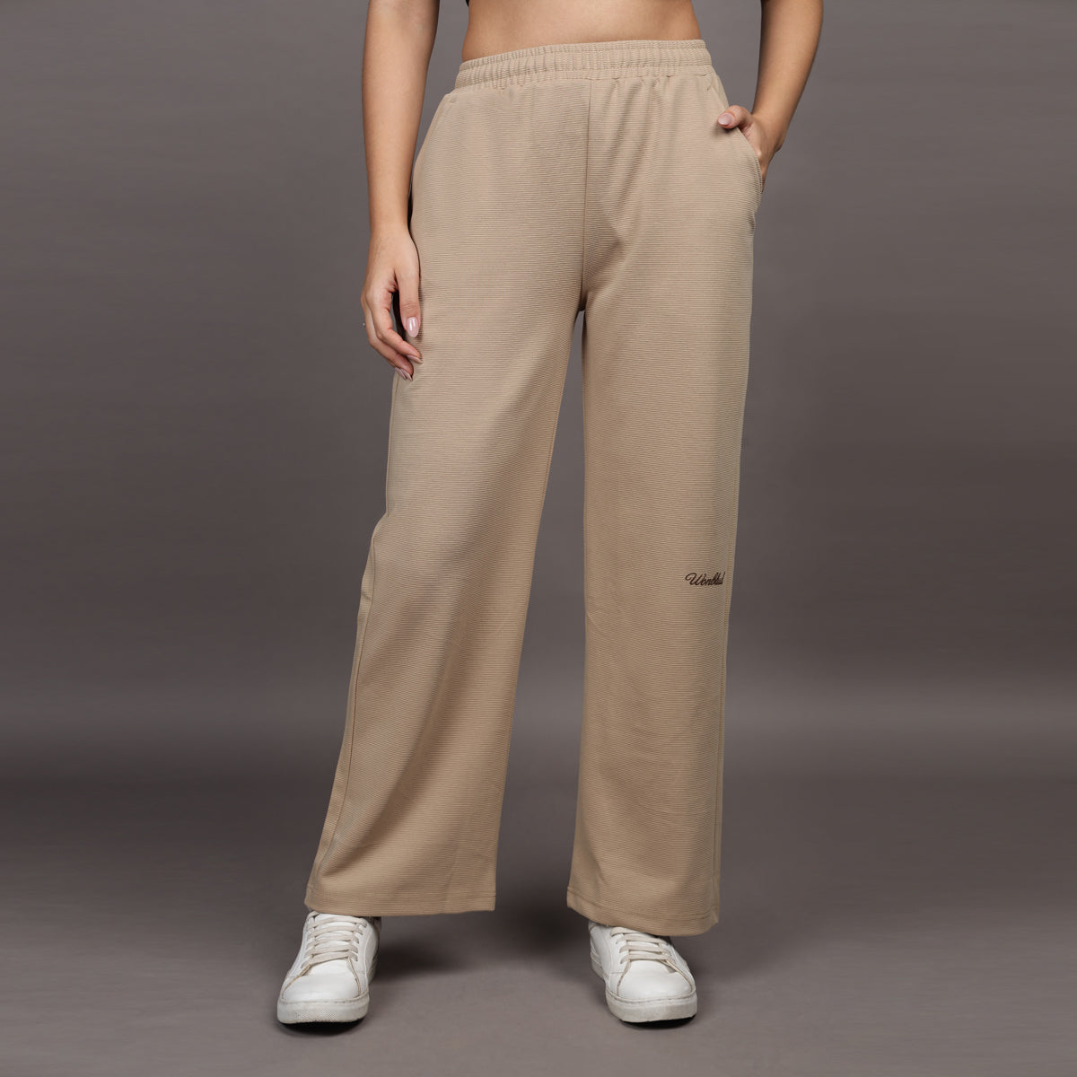BEIGE LOOSE FIT PANTS (UNISEX)