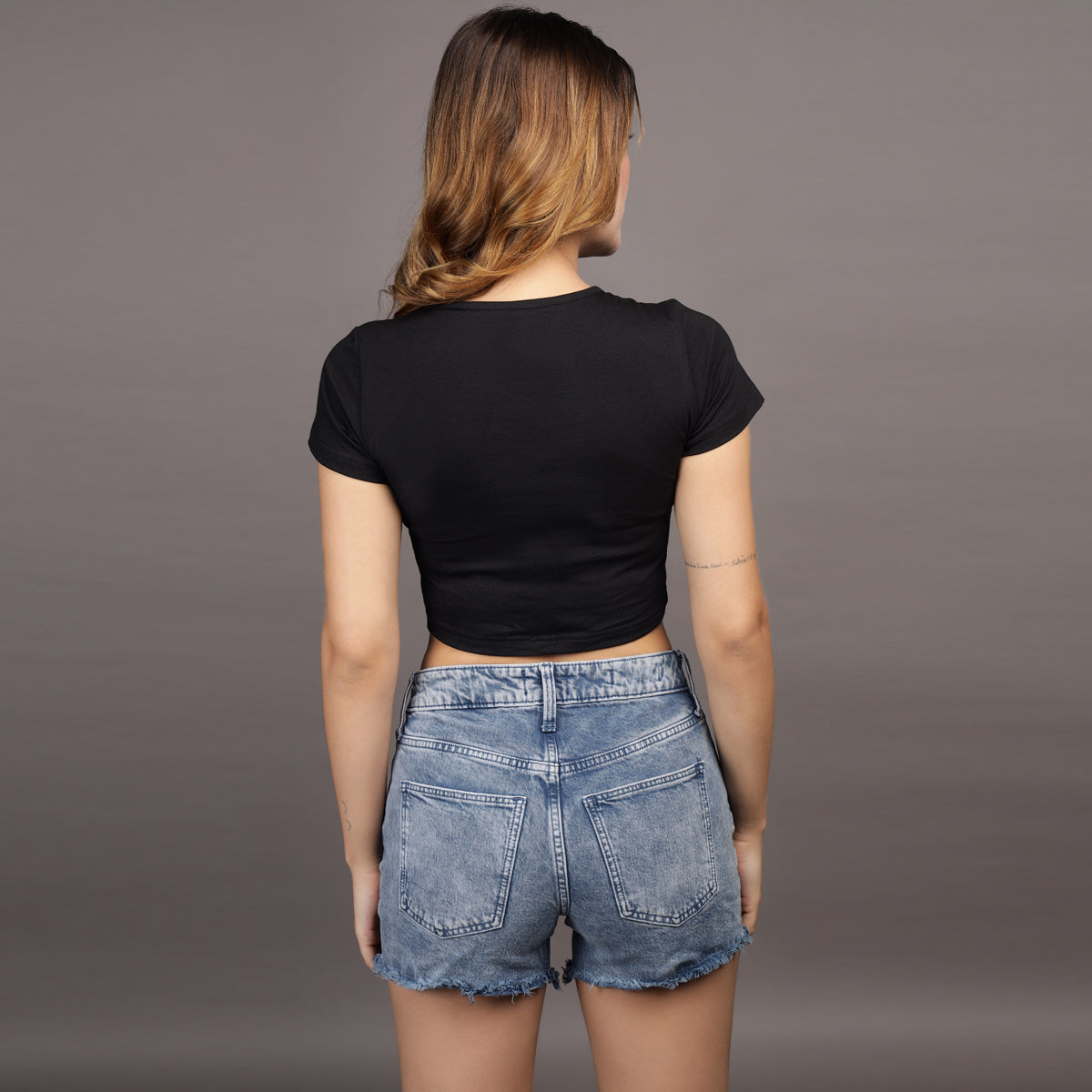 PINK UNO-REVERSE CROP TEE