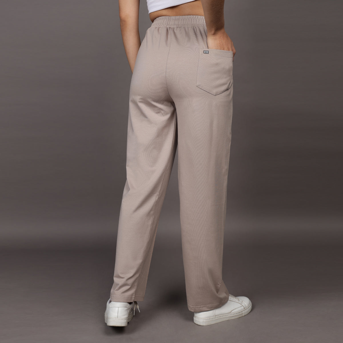 BEIGE LOUNGE FIT PANTS (UNISEX)