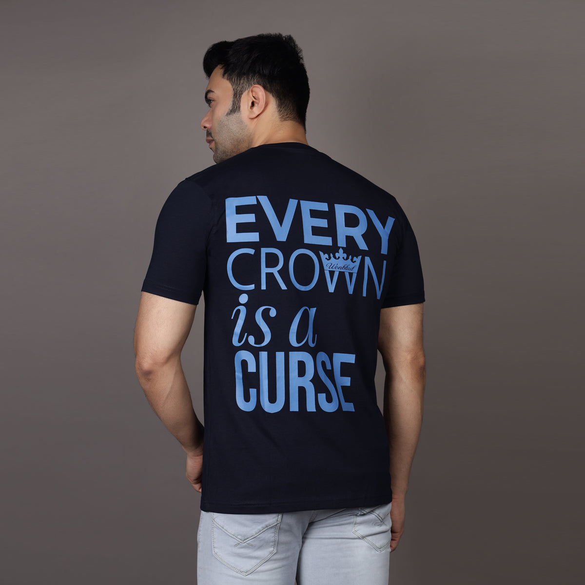 BLUE CROWN IS CURSE T-SHIRT