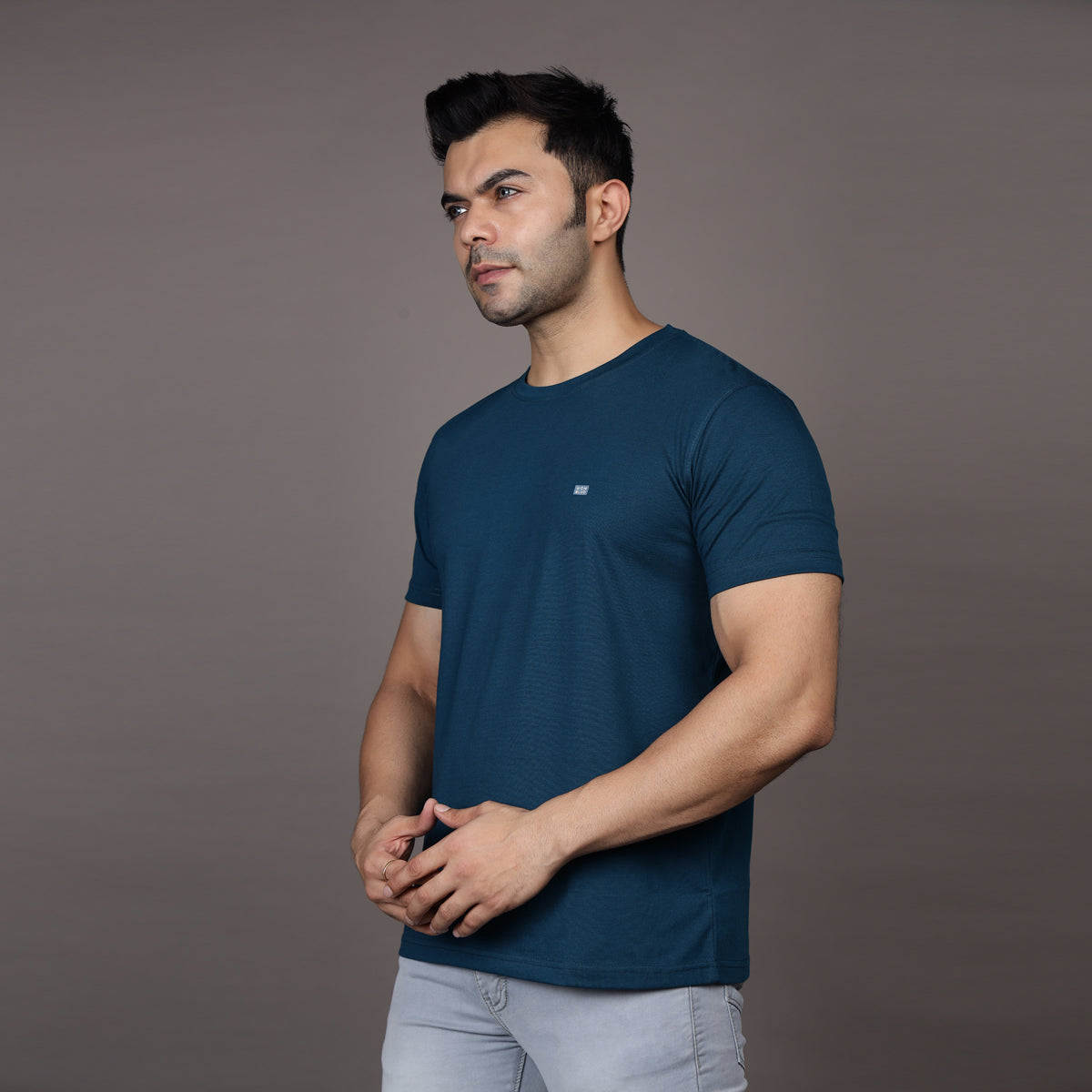 TEAL BLUE ESSENTIAL T-SHIRT