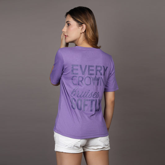 PURPLE CROWN BRUISES T-SHIRT