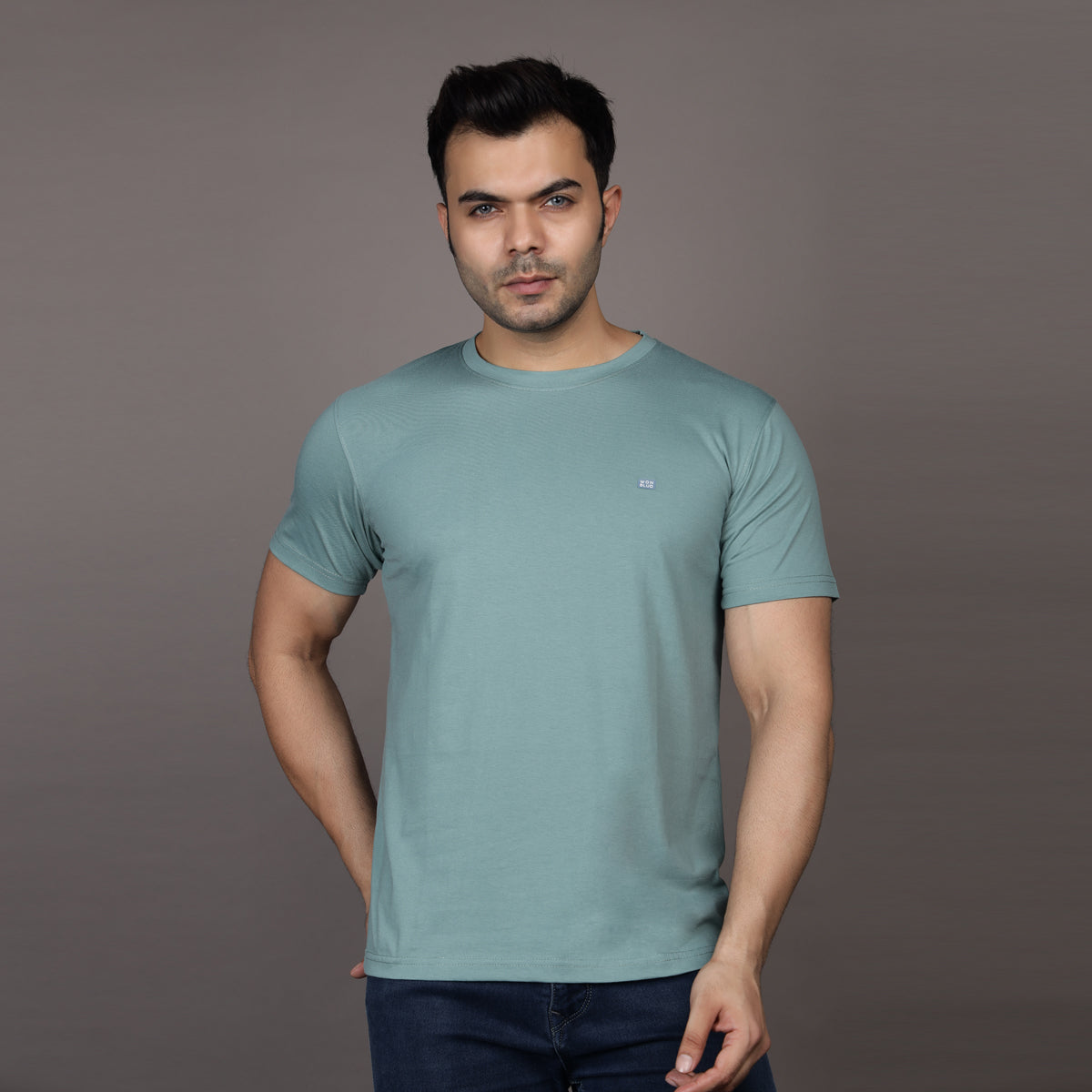 TEAL BLUE ESSENTIAL T-SHIRT