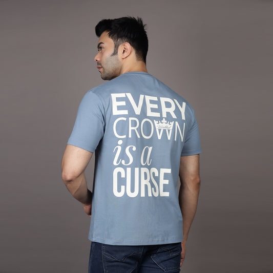 GREY CROWN IS CURSE T-SHIRT