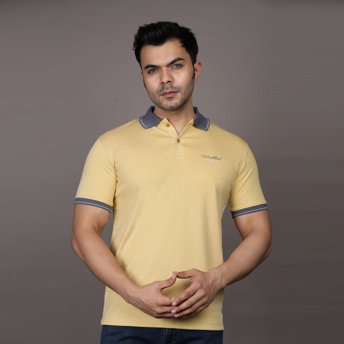 STONE YELLOW POLO CLUB T-SHIRT