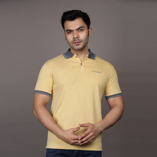 STONE YELLOW POLO CLUB T-SHIRT