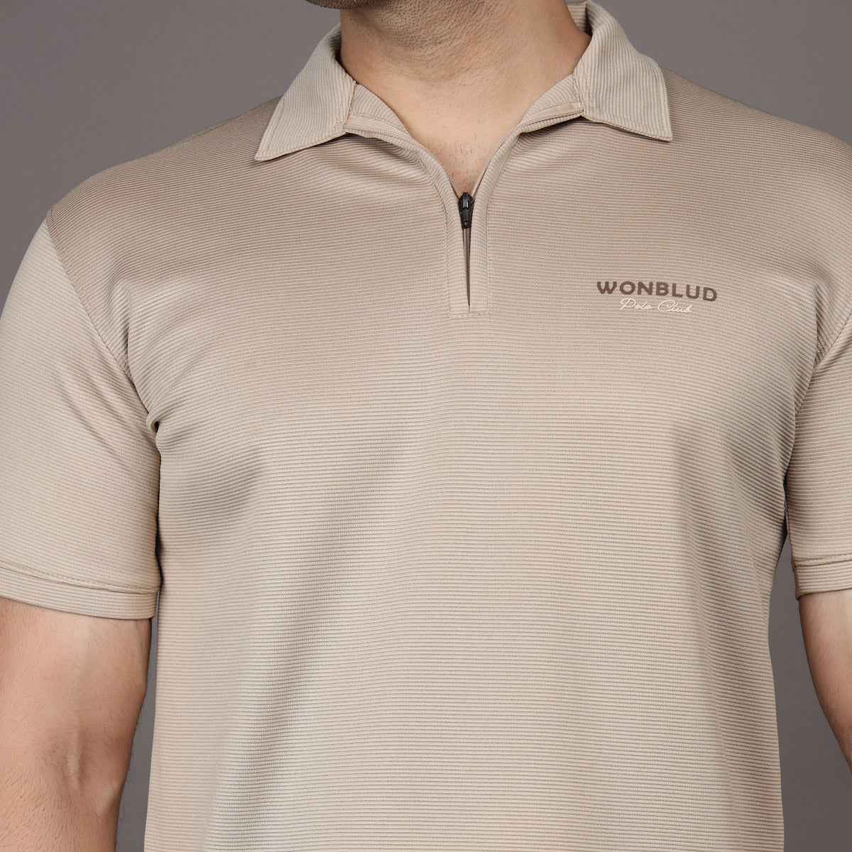 BEIGE POLO CLUB T-SHIRT