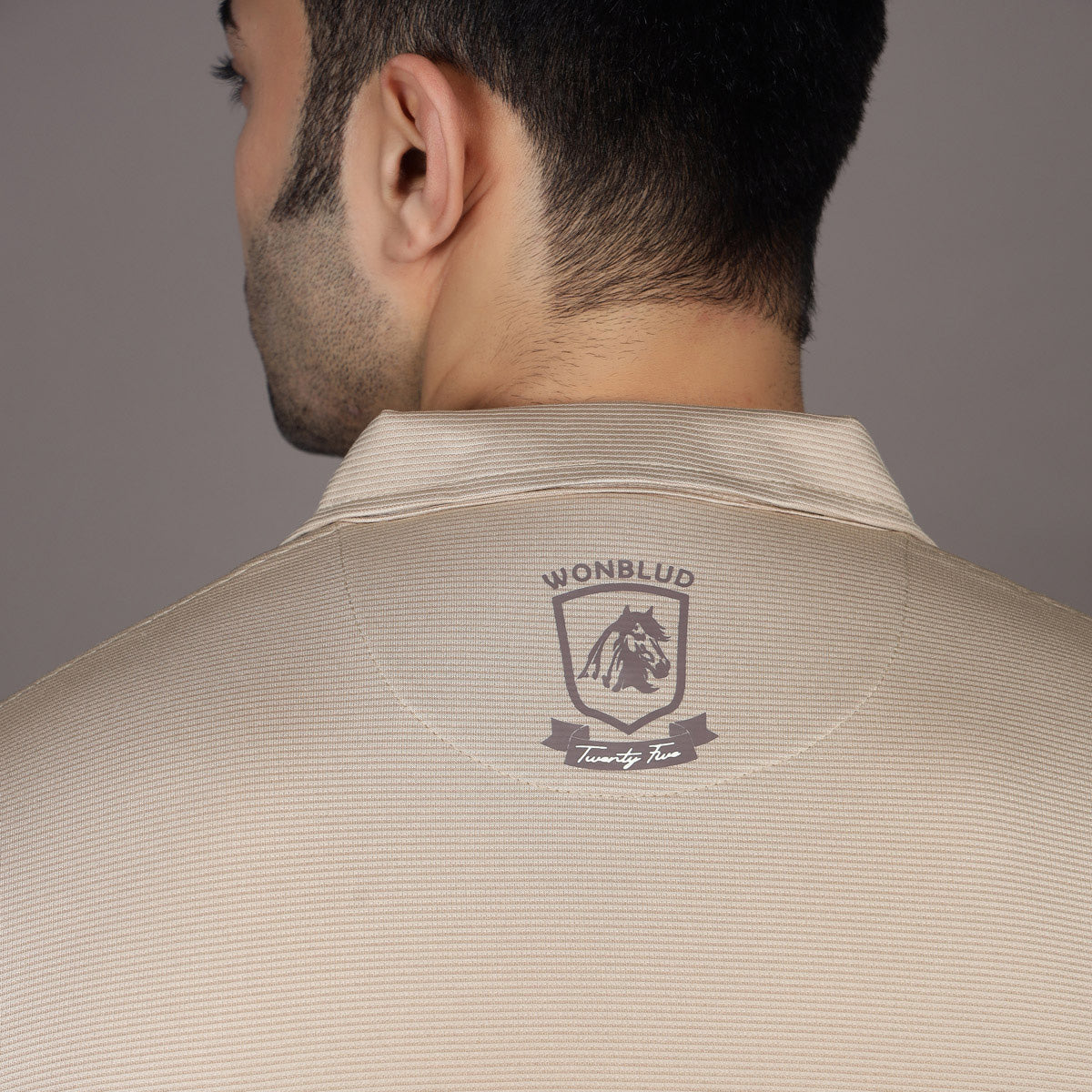 BEIGE POLO CLUB T-SHIRT