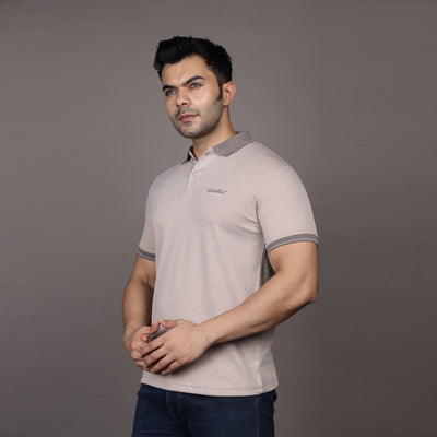 STONE BEIGE POLO CLUB T-SHIRT