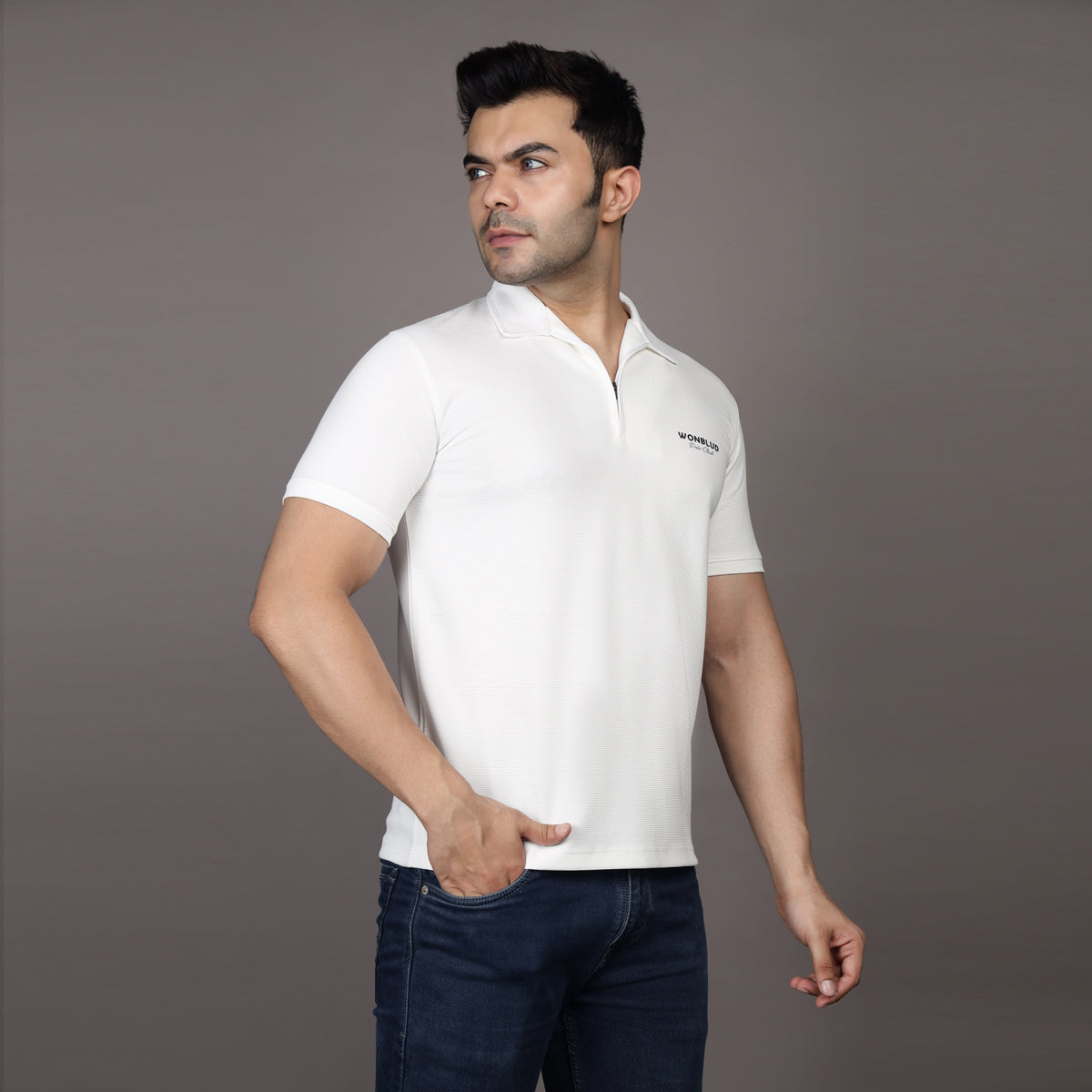 WHITE POLO CLUB T-SHIRT