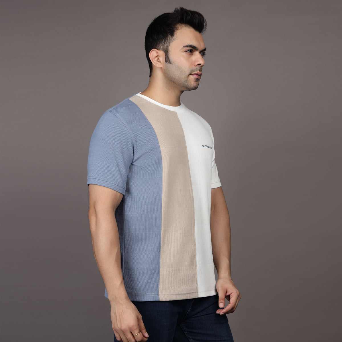 BLUE BEIGE T-SHIRT