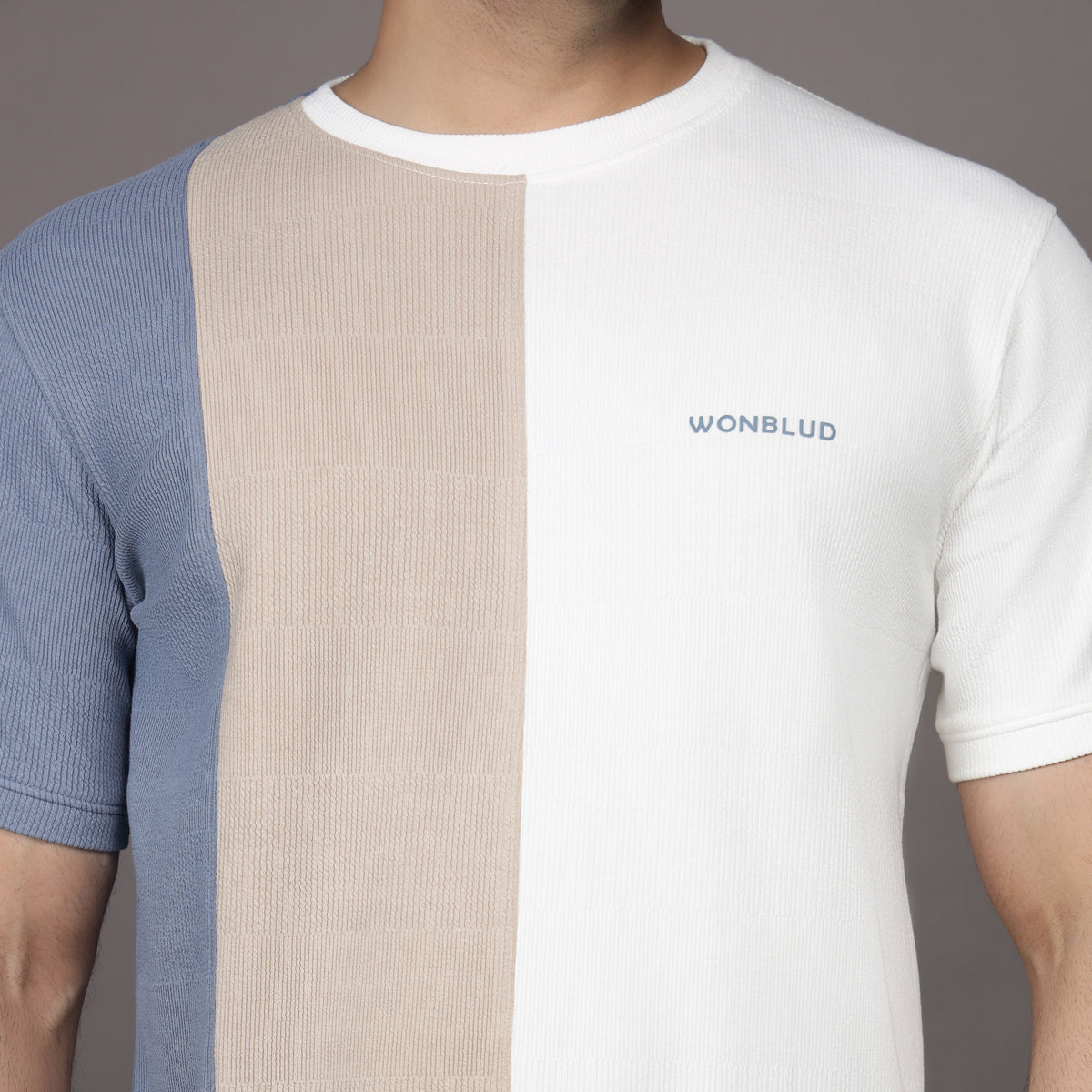 BLUE BEIGE T-SHIRT