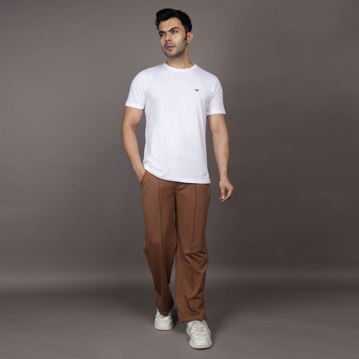 BROWN LOUNGE FIT PANTS (UNISEX)