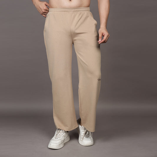 BEIGE LOOSE FIT PANTS (UNISEX)