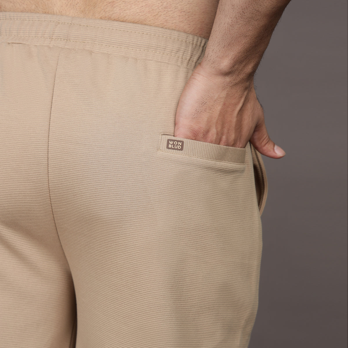 BEIGE LOOSE FIT PANTS (UNISEX)