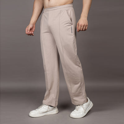 BEIGE LOUNGE FIT PANTS (UNISEX)