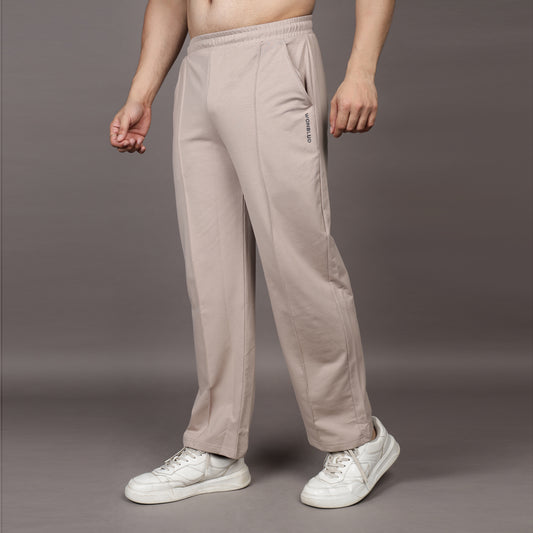 BEIGE LOUNGE FIT PANTS (UNISEX)