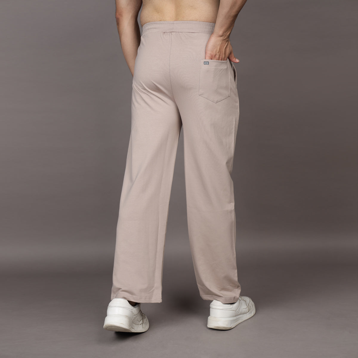 BEIGE LOUNGE FIT PANTS (UNISEX)