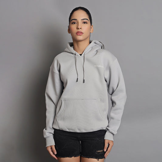 SILVER GREY CLASSIC OVERSIZED HOODIE