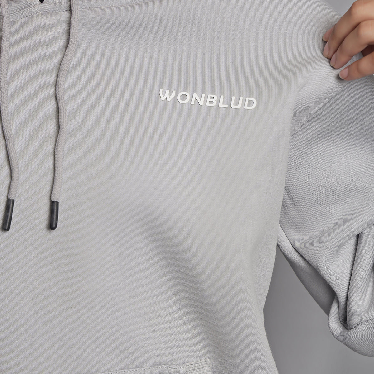 SILVER GREY CLASSIC OVERSIZED HOODIE