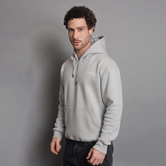 SILVER GREY CLASSIC OVERSIZED HOODIE