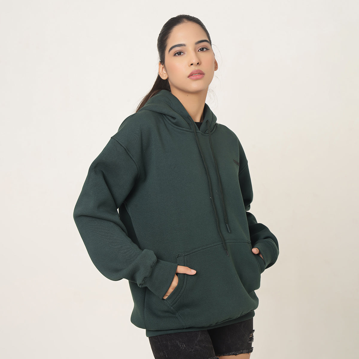 FOREST GREEN CLASSIC UNISEX OVERSIZED HOODIE