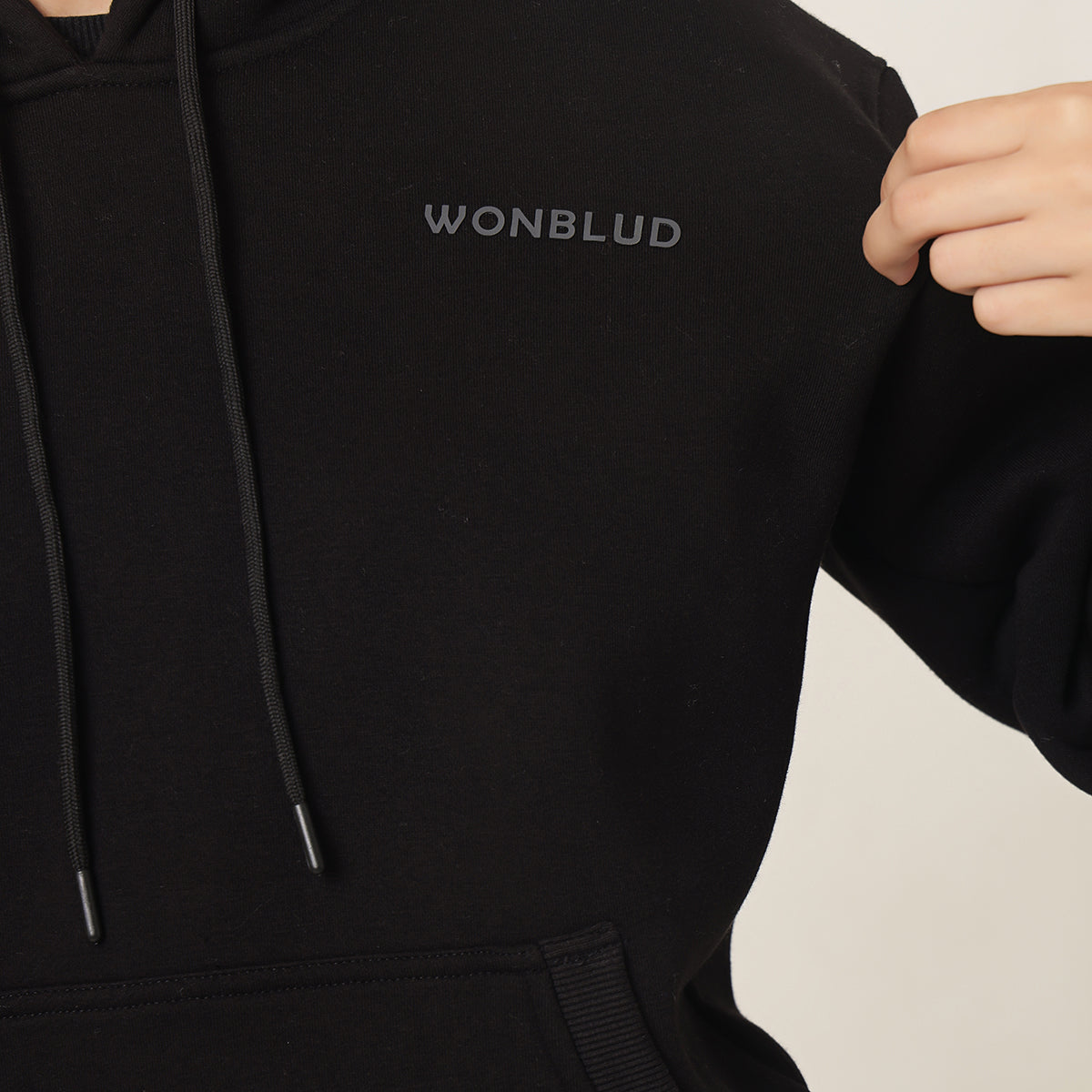 BLACK CLASSIC OVERSIZED HOODIE