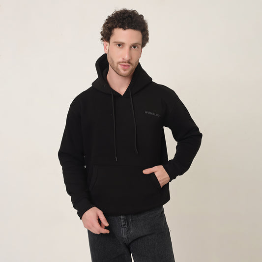 BLACK CLASSIC OVERSIZED HOODIE