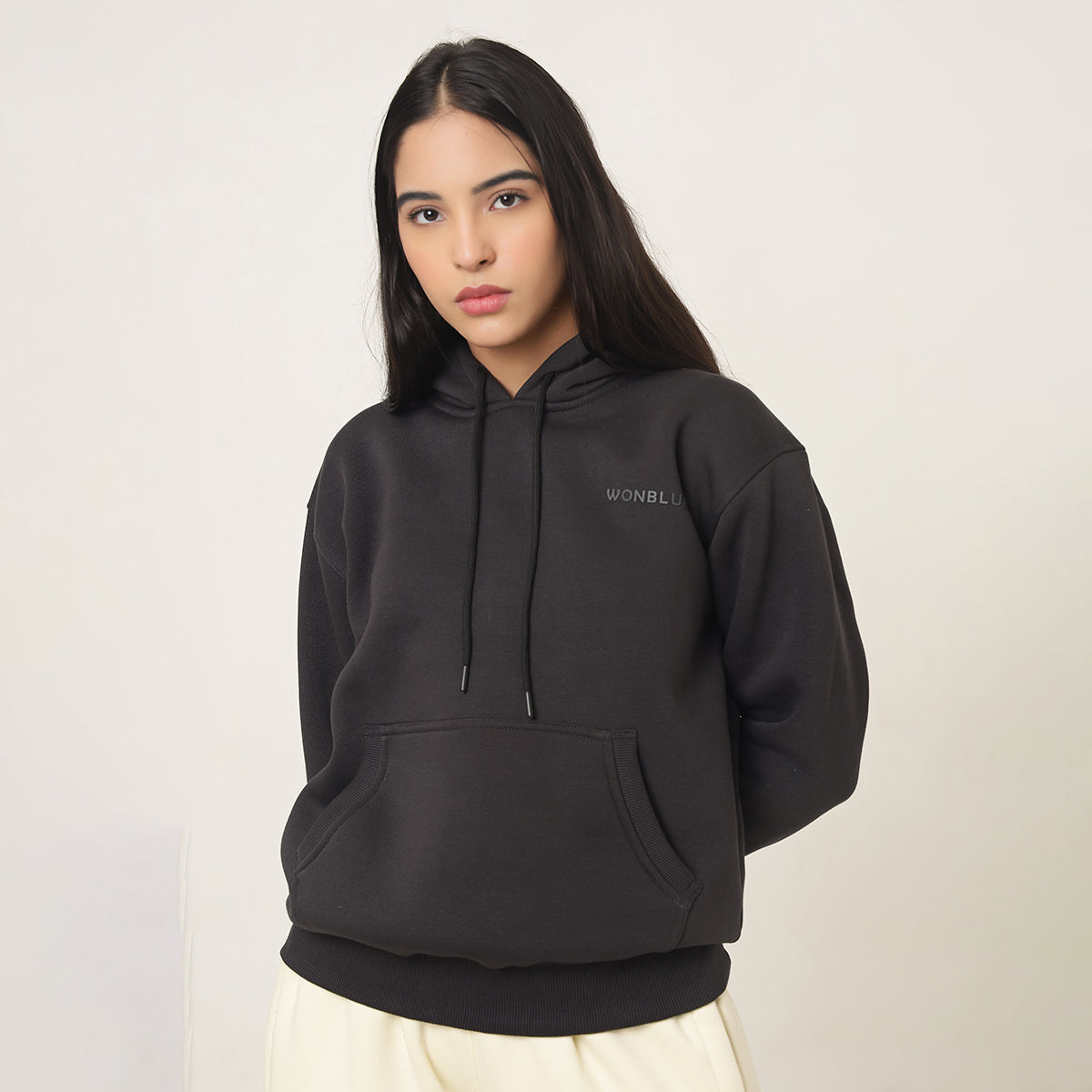 CHARCOAL GREY CLASSIC UNISEX OVERSIZED HOODIE