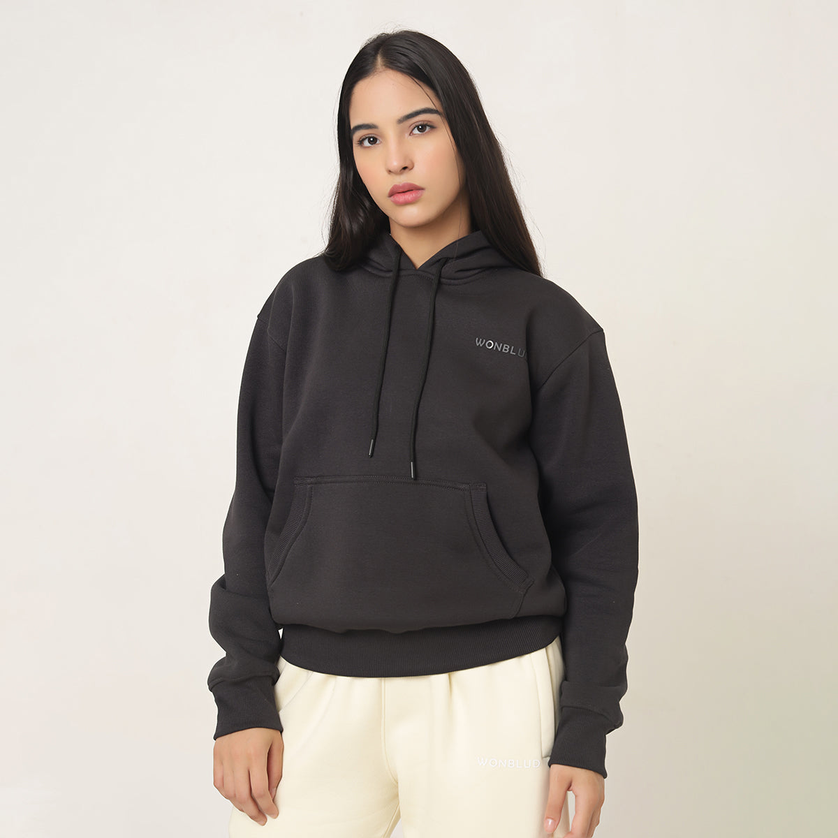 CHARCOAL GREY CLASSIC OVERSIZED HOODIE