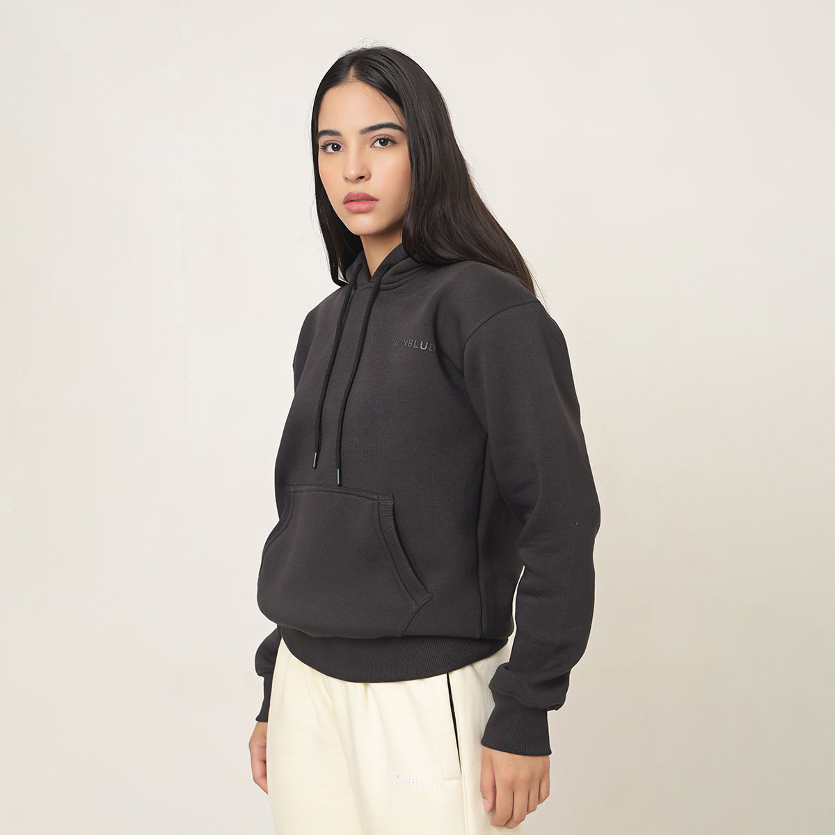 CHARCOAL GREY CLASSIC OVERSIZED HOODIE