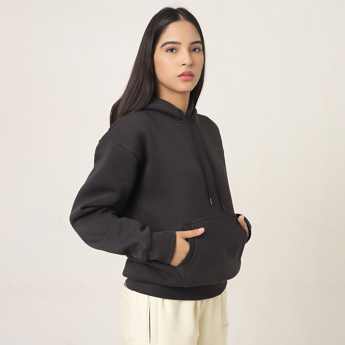 CHARCOAL GREY CLASSIC OVERSIZED HOODIE