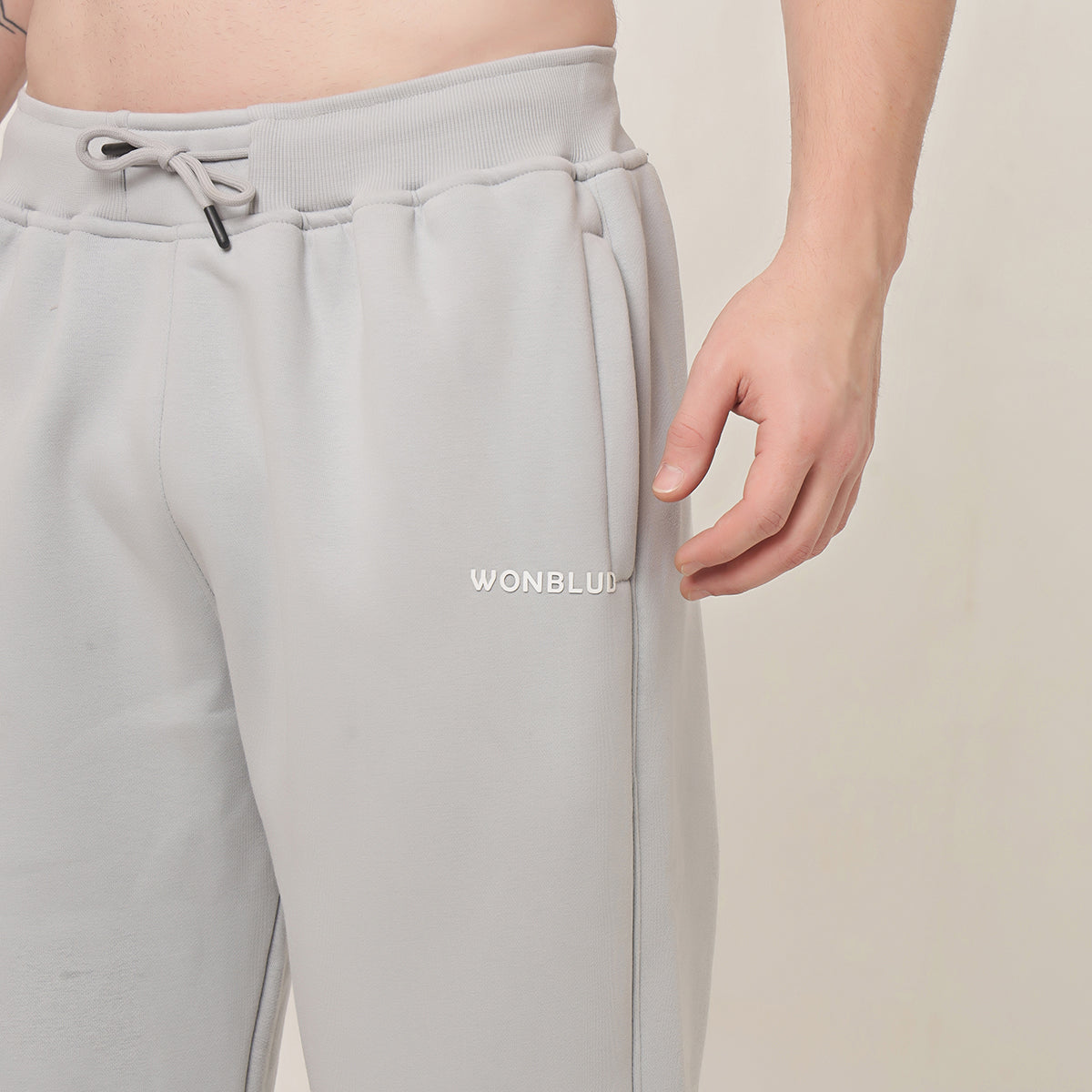 SILVER GREY CLASSIC SWEATPANTS