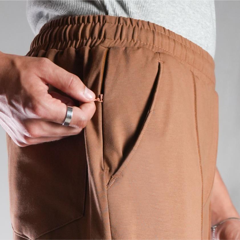 BROWN LOUNGE FIT PANTS (UNISEX)