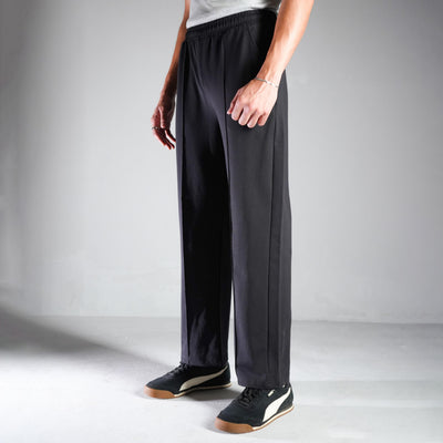 BLACK LOUNGE FIT PANTS (UNISEX)
