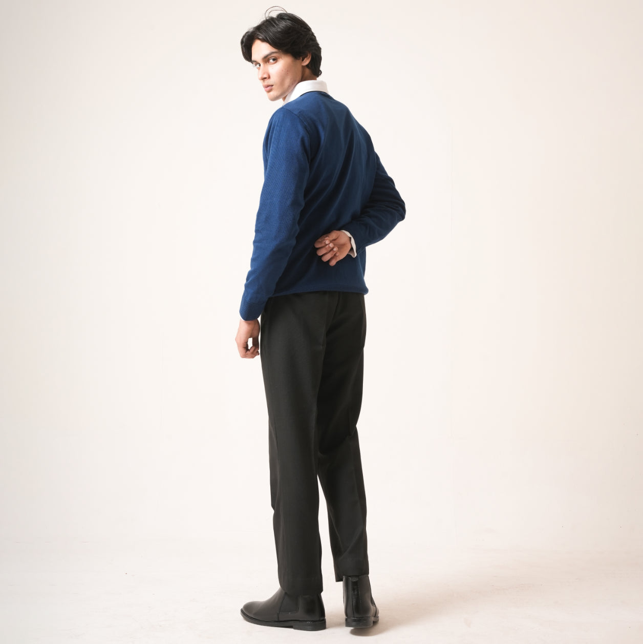 ROYAL BLUE COTTON PULLOVER