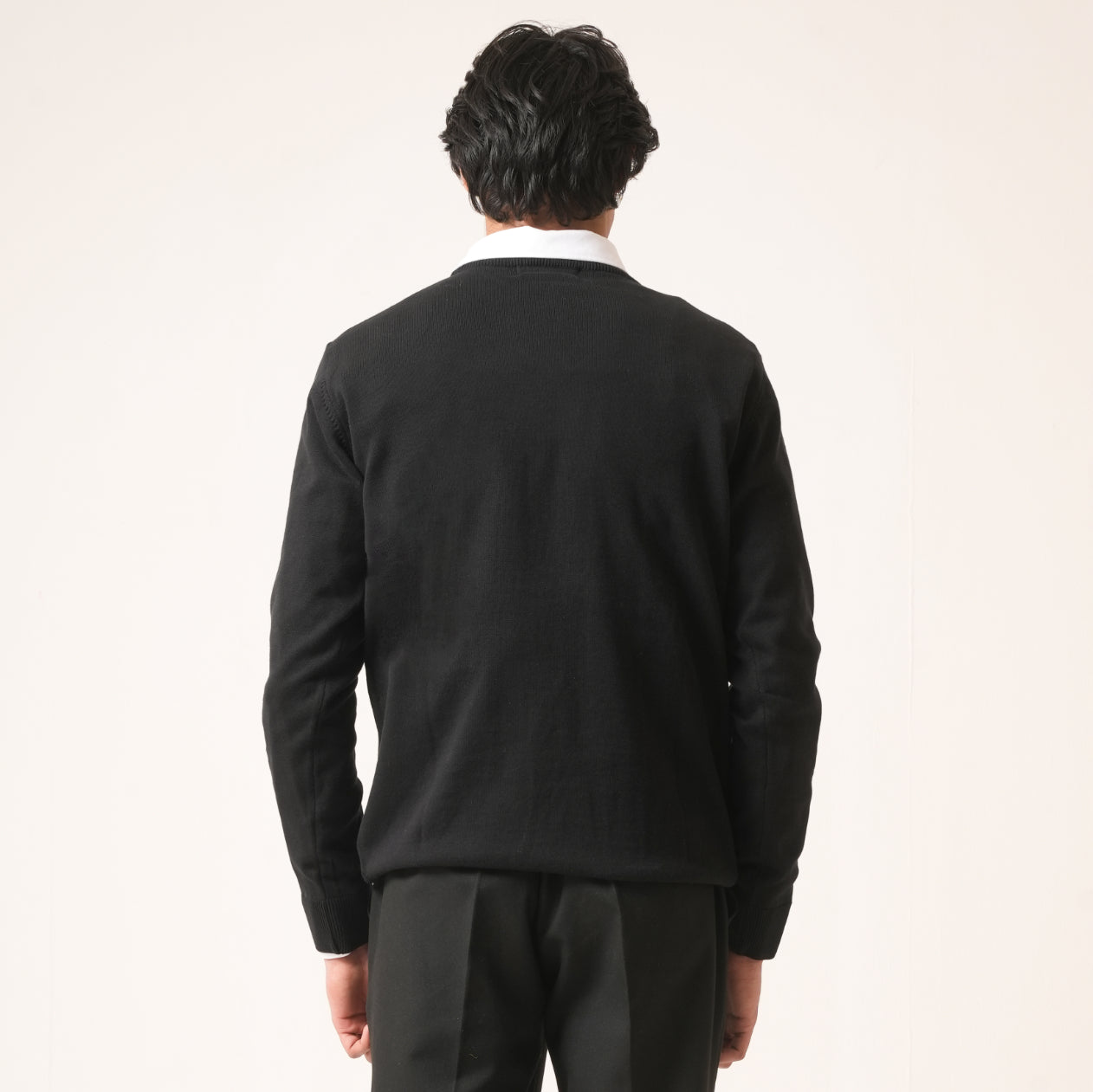 BLACK COTTON PULLOVER