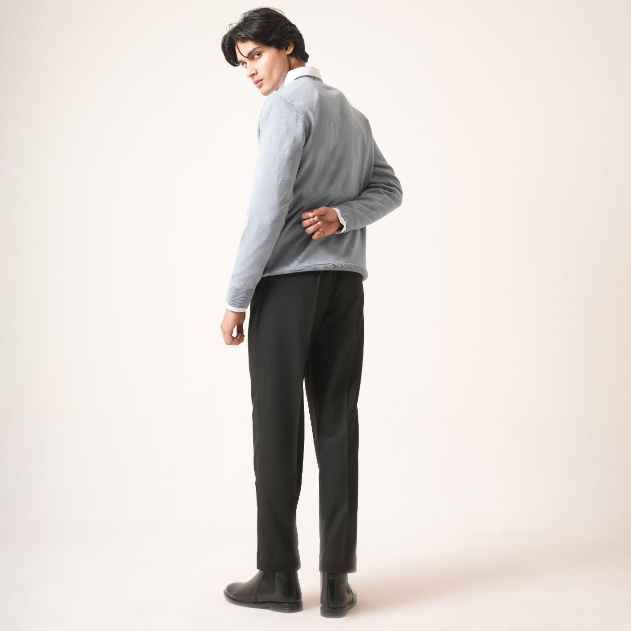 SKY BLUE COTTON PULLOVER