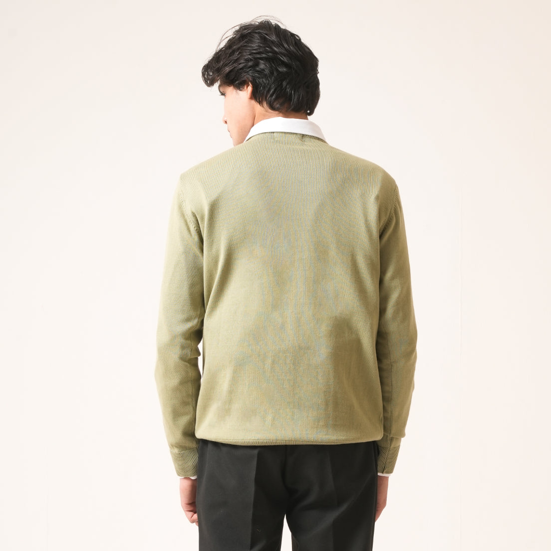 PISTACHIO COTTON PULLOVER