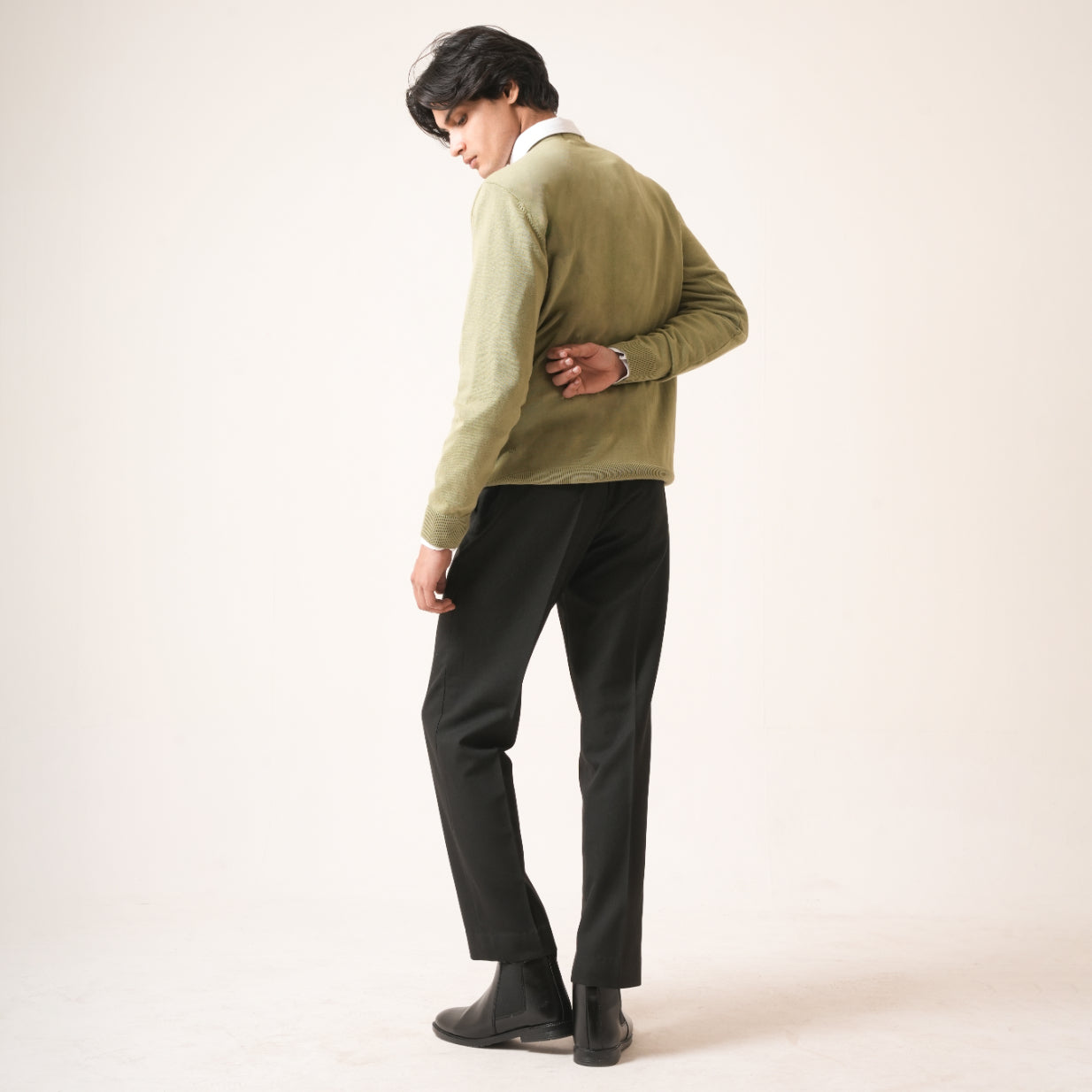 PISTACHIO COTTON PULLOVER