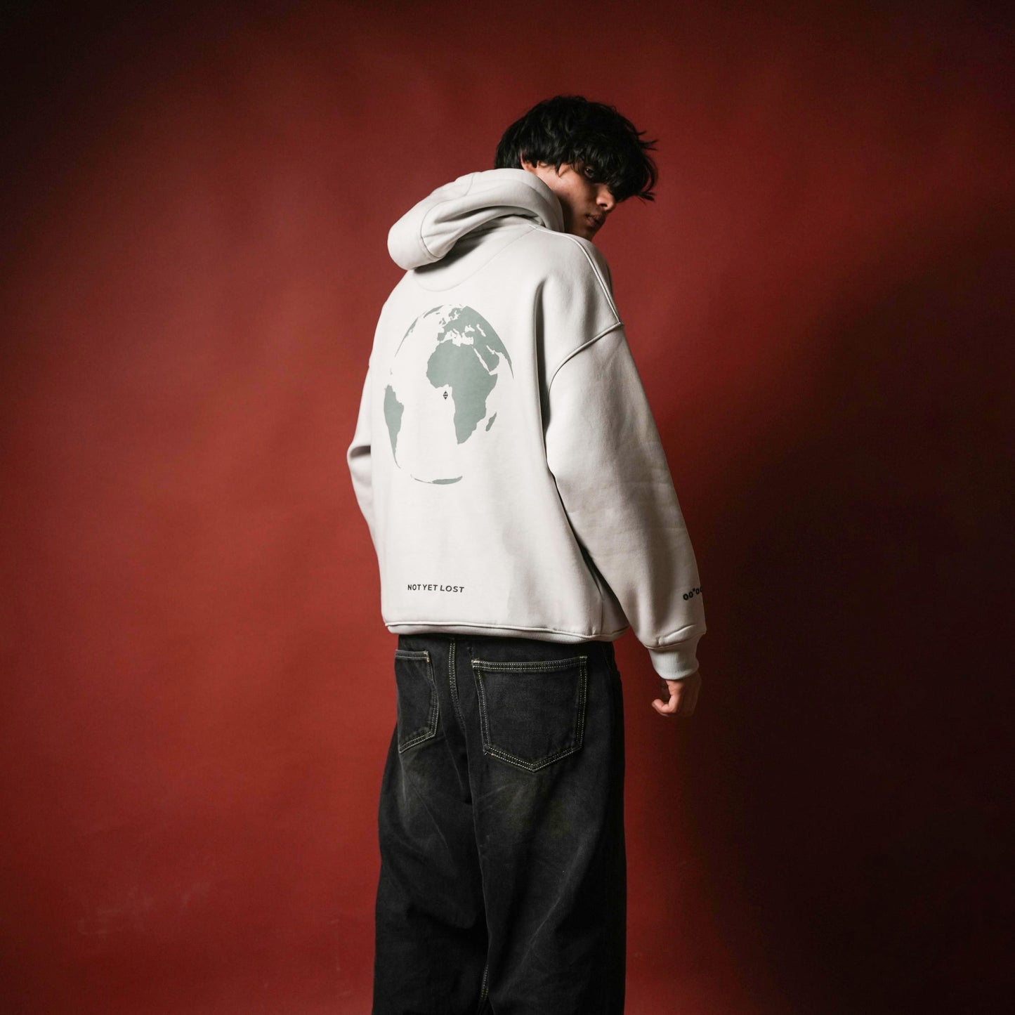 SILVER GREY NOT YET LOST HOODIE