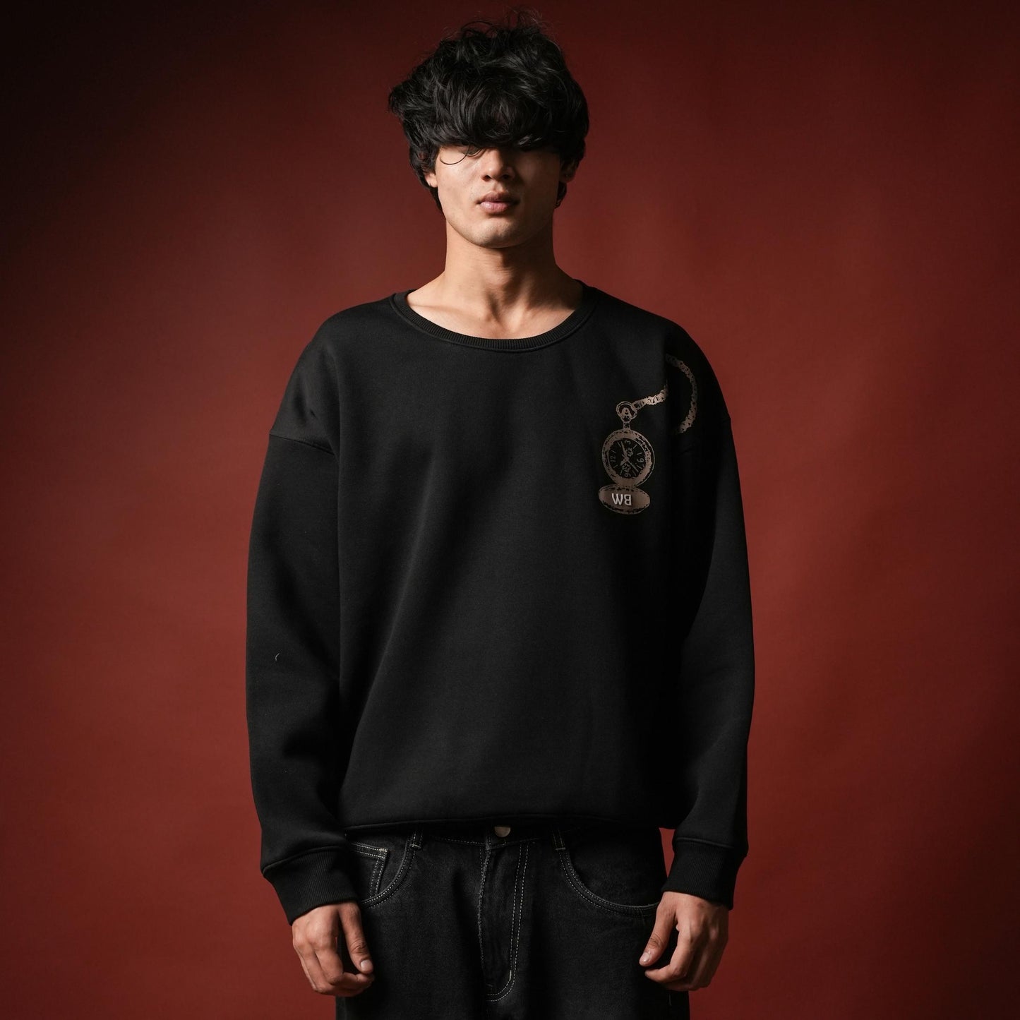 BLACK CLOCK SWEATSHIRT