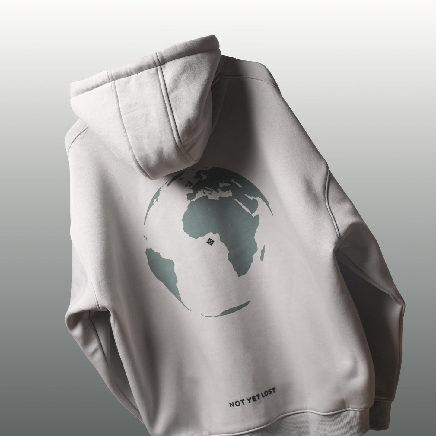 SILVER GREY NOT YET LOST HOODIE